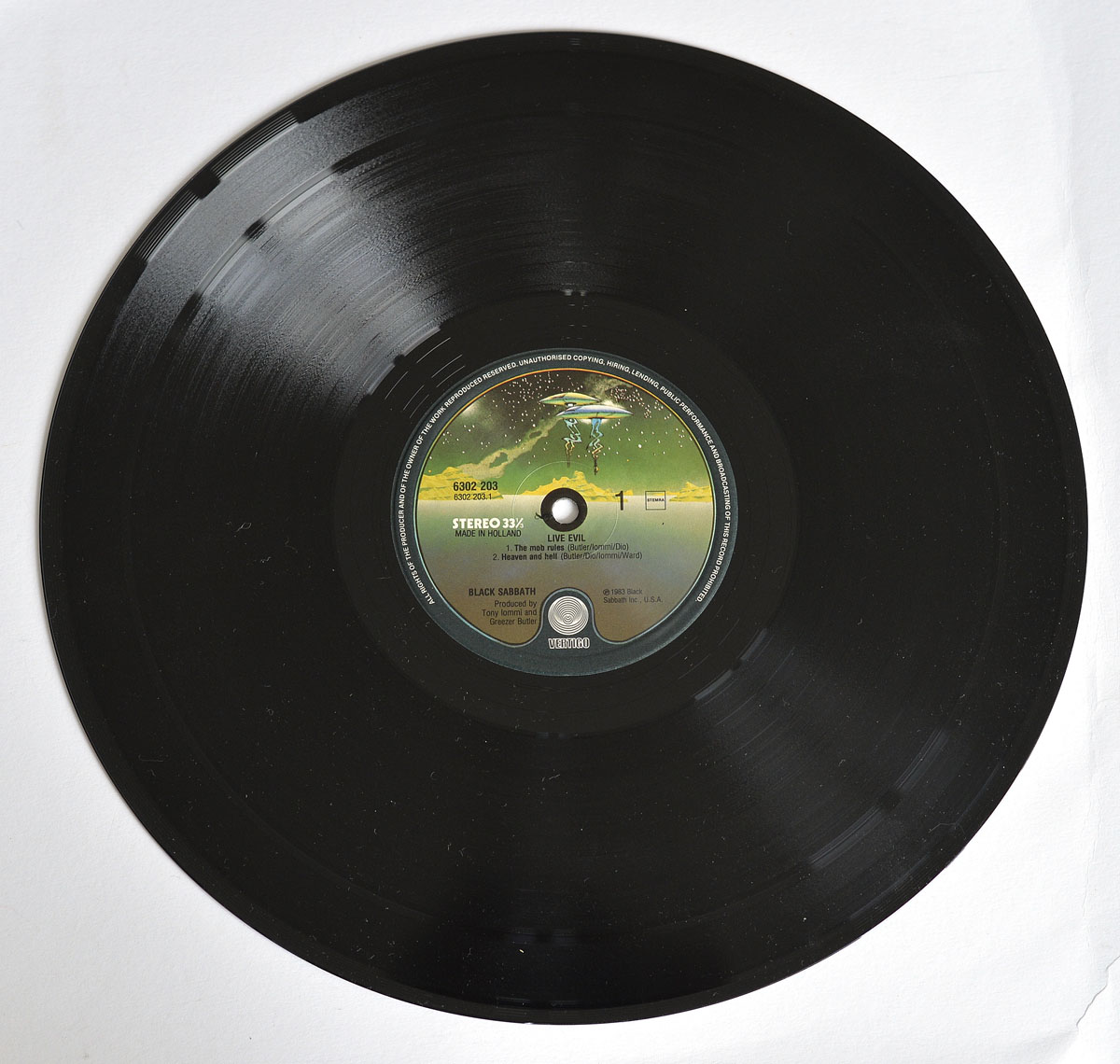 High Resolution Photo black sabbath live evil 2lp netherlands 